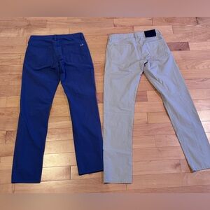 Vineyard Vines Men's Bundle 28x32 Blue and Tan performance pants